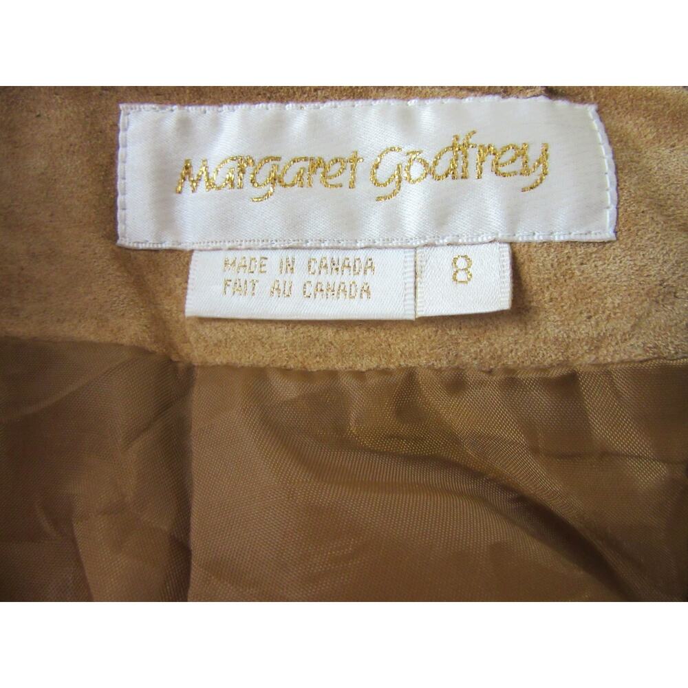 Margaret Godfrey Leather Western Cutout Floral Pattern 8 Ranchwear Midi Skirt - Picture 4 of 5